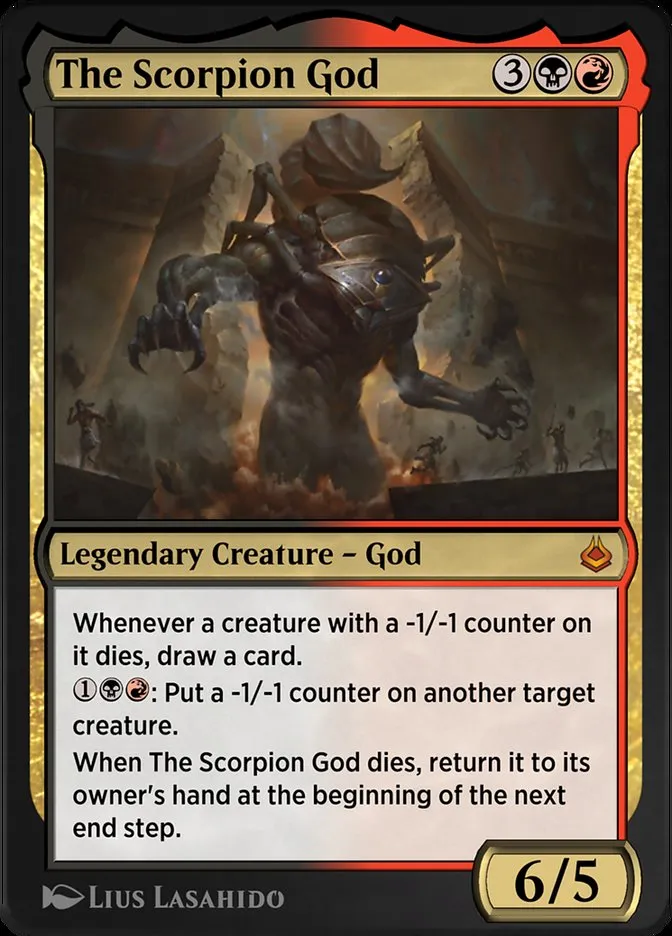 The Scorpion God Front Face