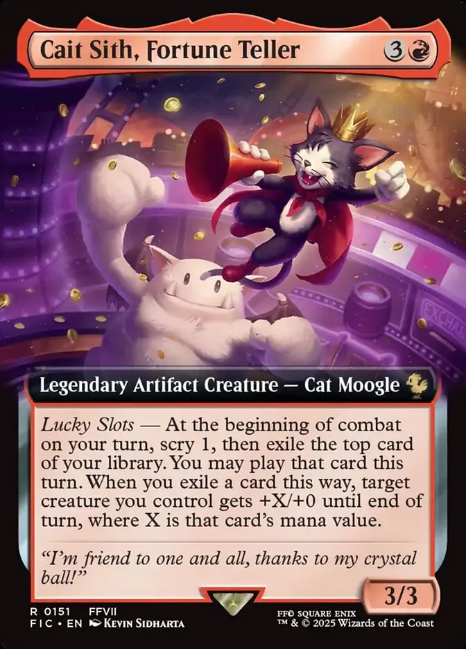 Cait Sith, Fortune Teller Front Face