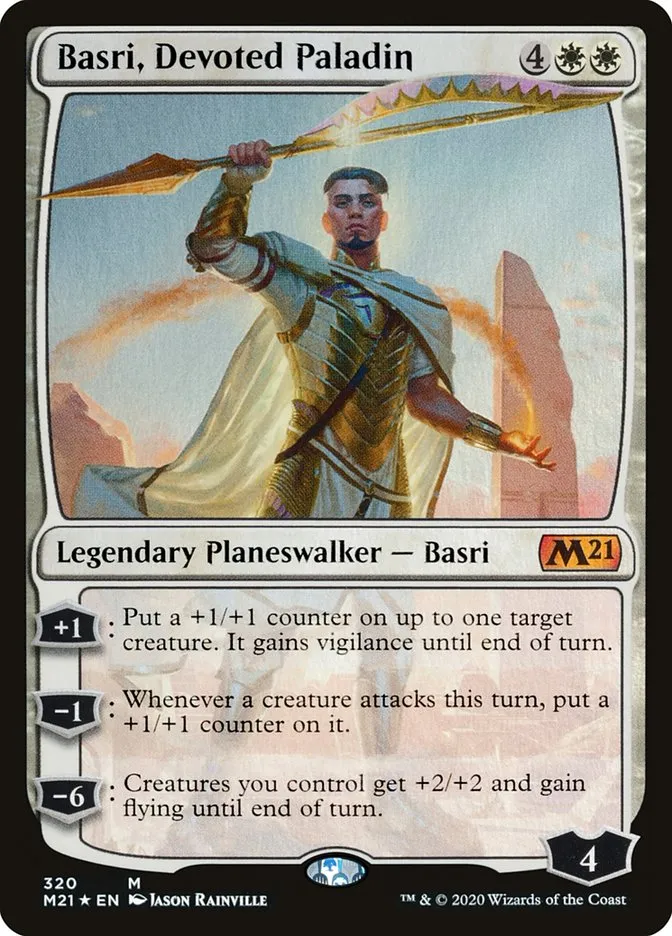 Basri, Devoted Paladin Front Face