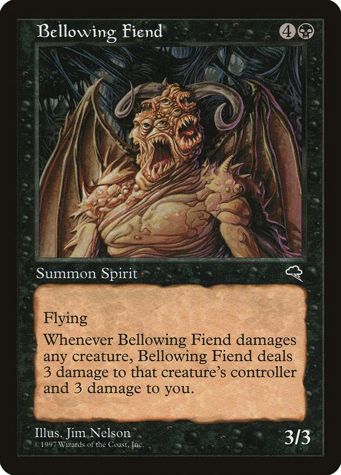 Bellowing Fiend Front Face