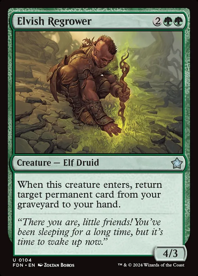 Elvish Regrower Front Face