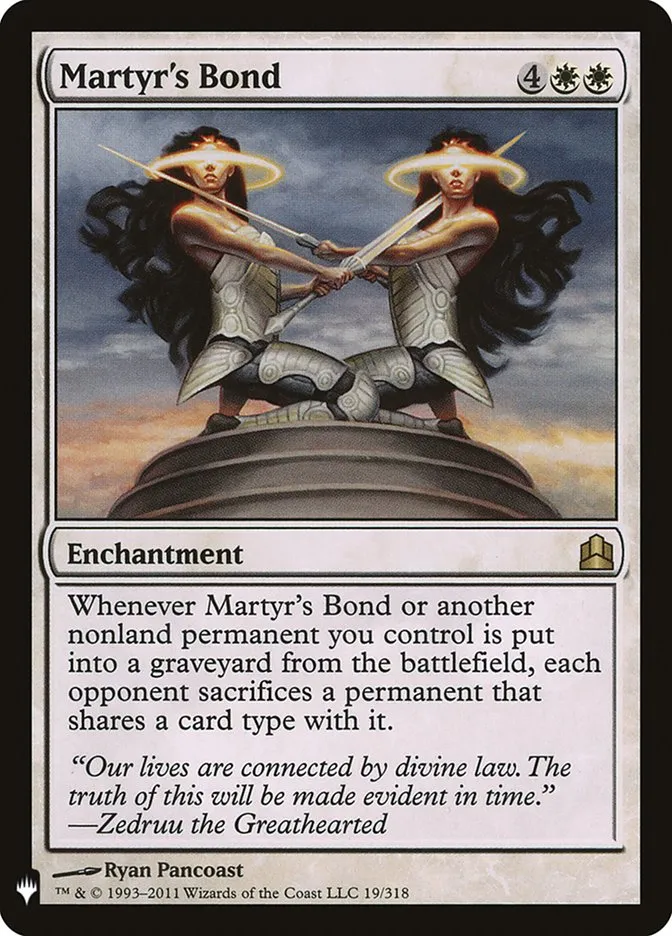 Martyr's Bond Front Face