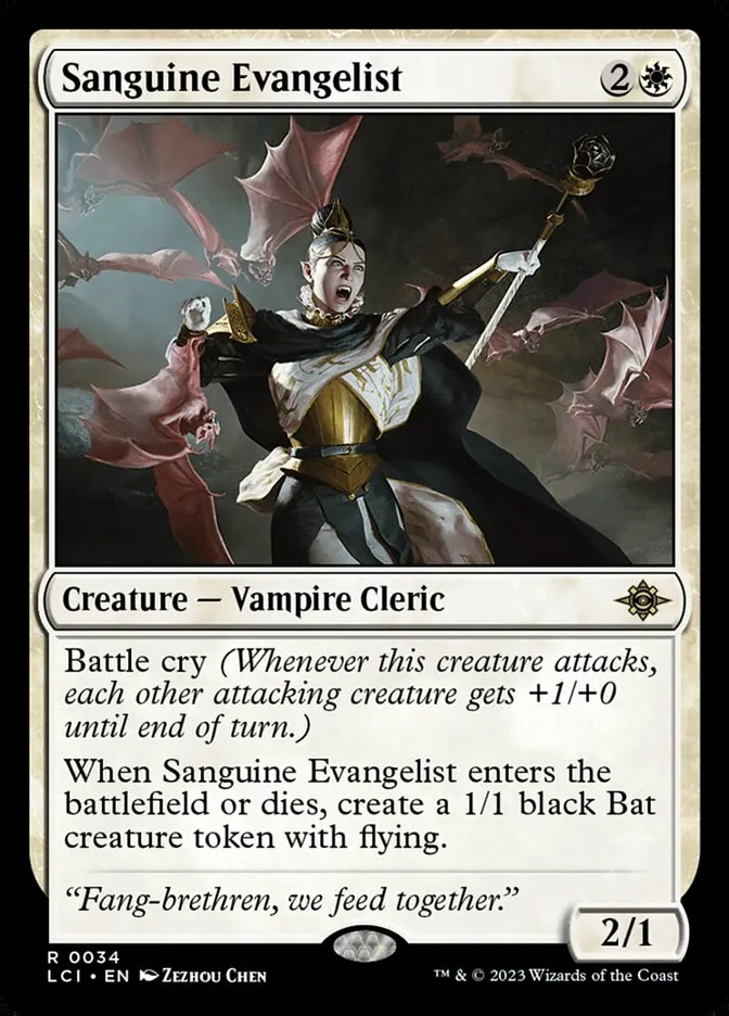 Sanguine Evangelist Front Face