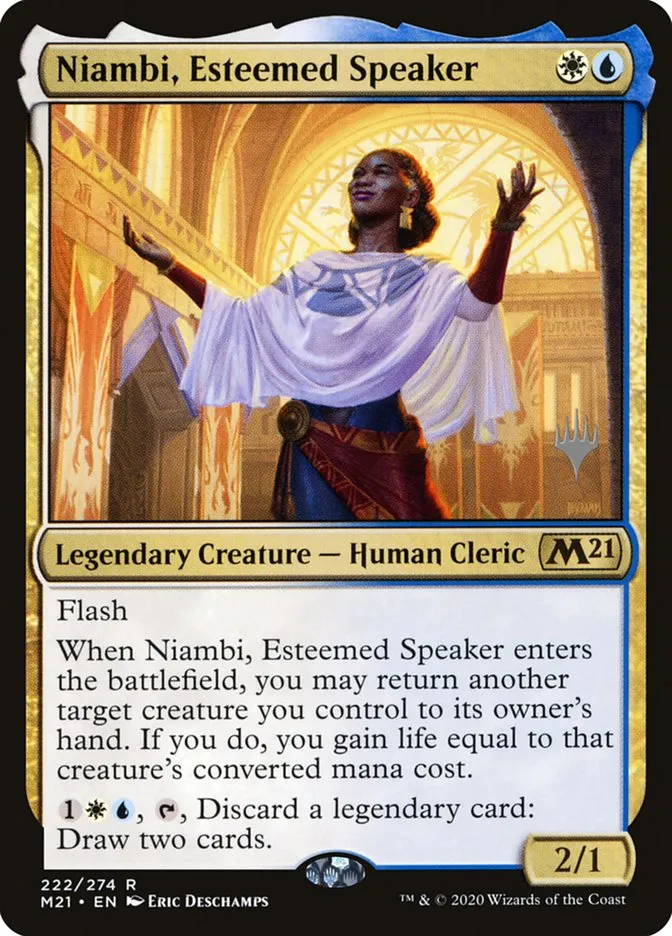 Niambi, Esteemed Speaker Front Face