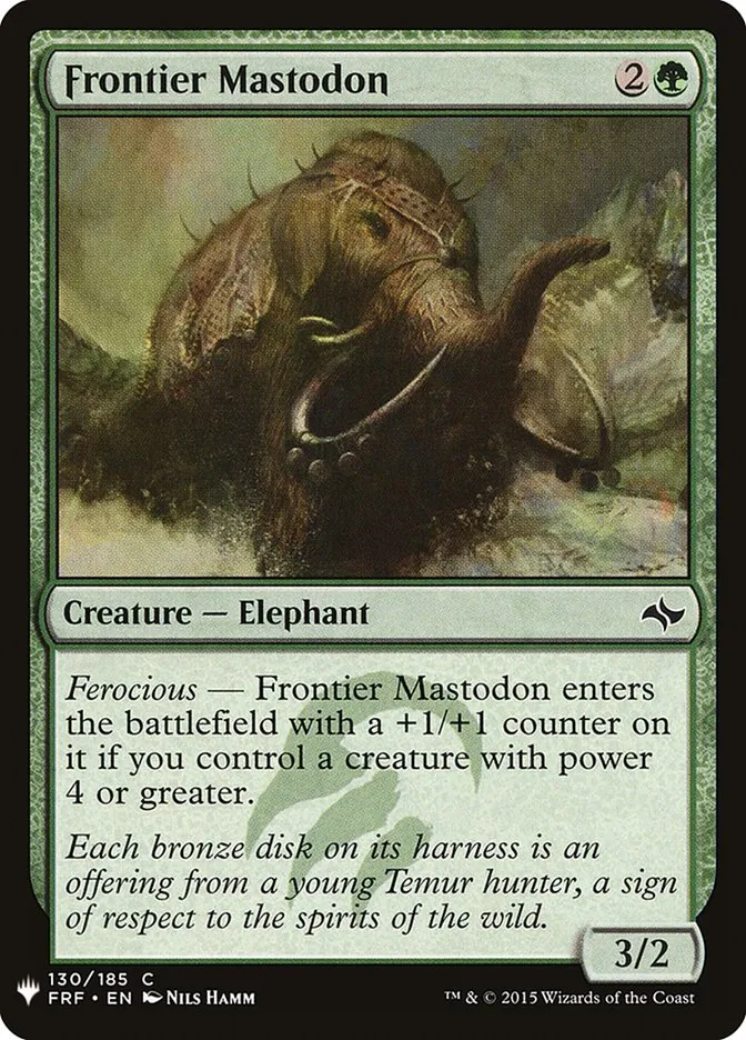 Frontier Mastodon Front Face