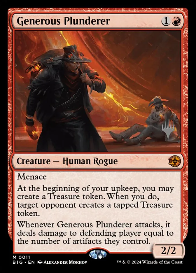 Generous Plunderer Front Face