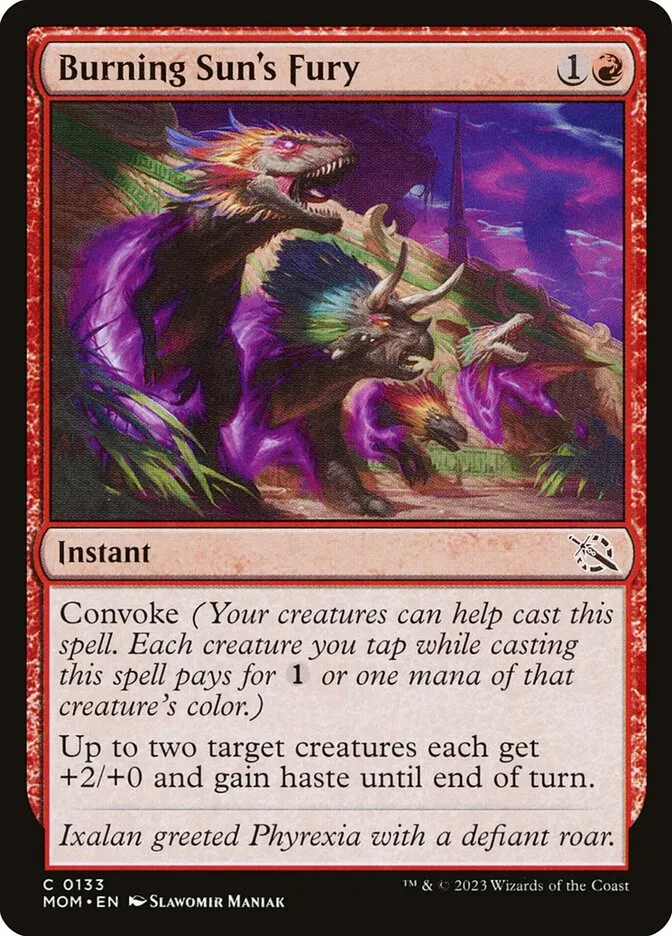 Burning Sun's Fury Front Face