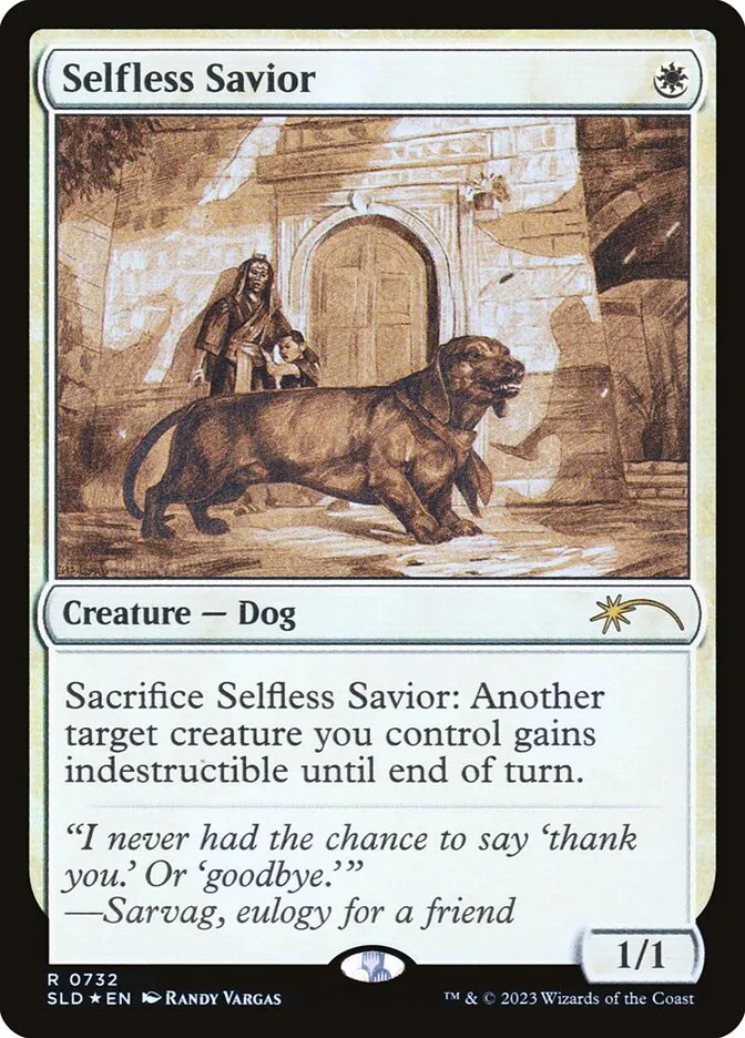 Selfless Savior Front Face