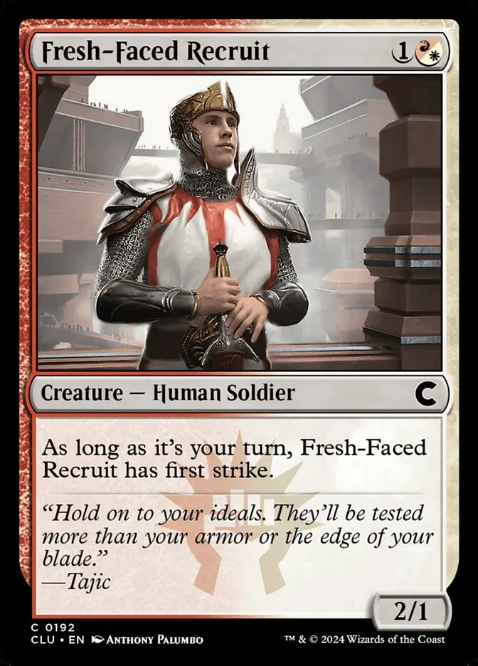 Fresh-Faced Recruit Front Face