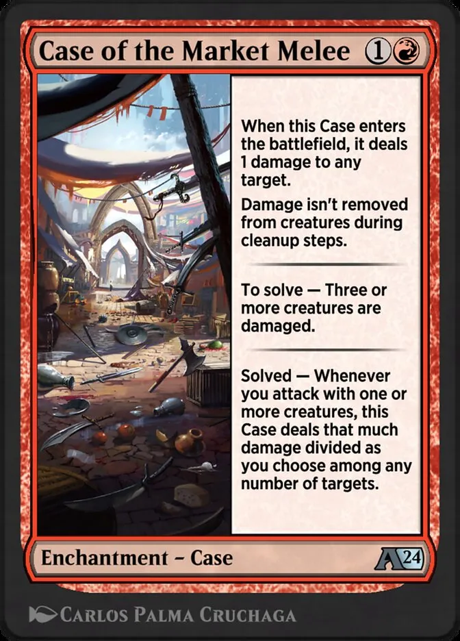 Case of the Market Melee Front Face