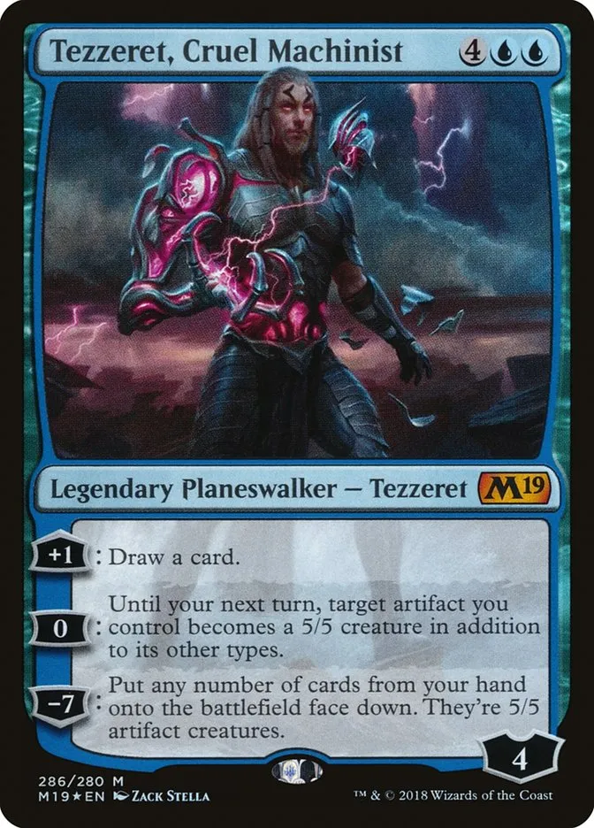 Tezzeret, Cruel Machinist Front Face