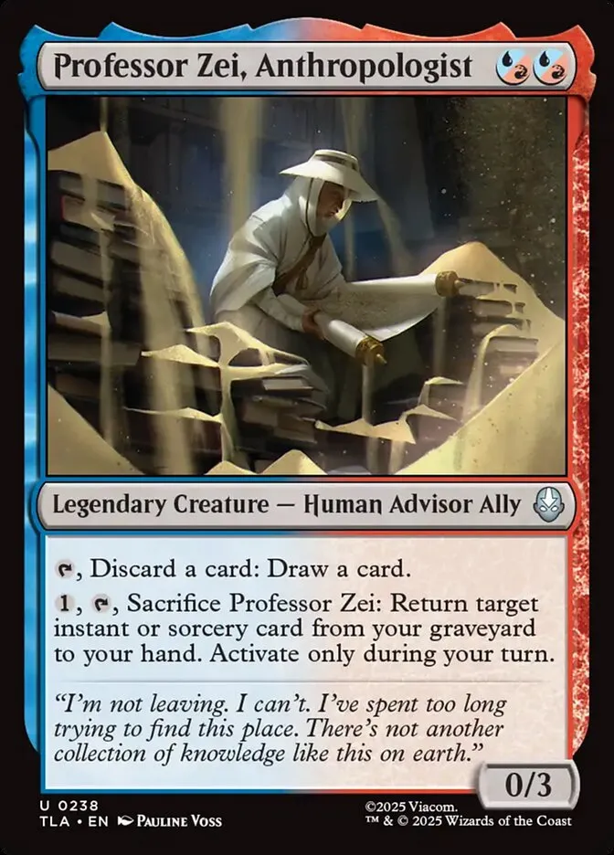 Professor Zei, Anthropologist Front Face