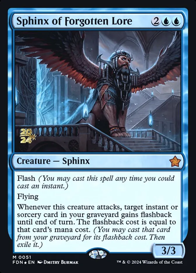 Sphinx of Forgotten Lore Front Face