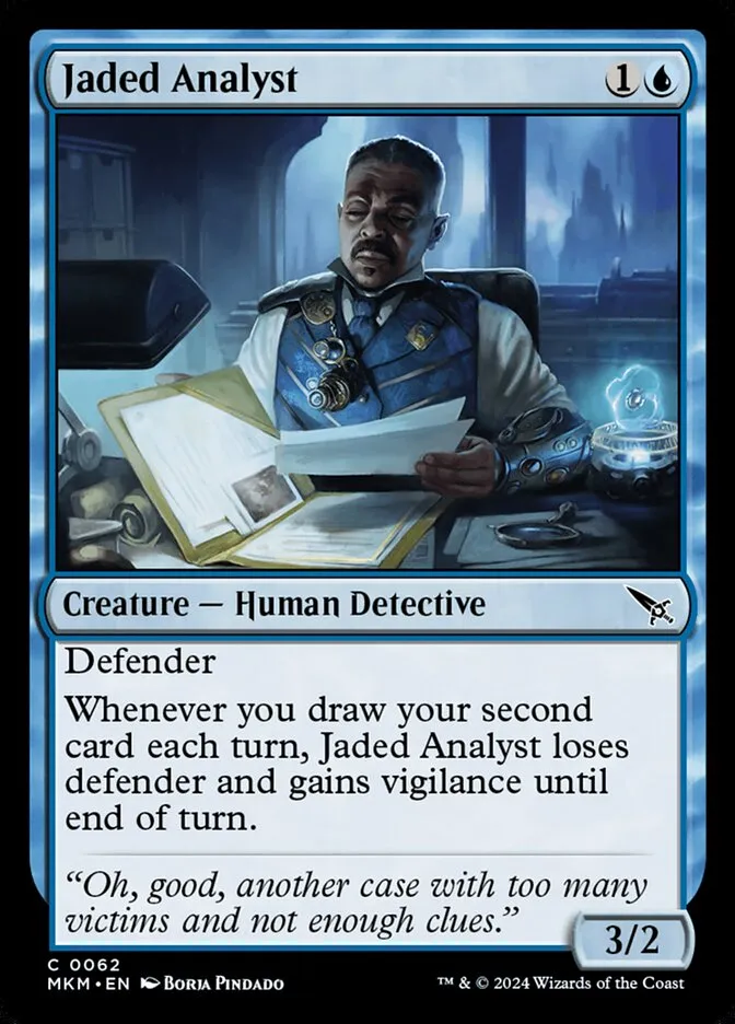 Jaded Analyst Front Face