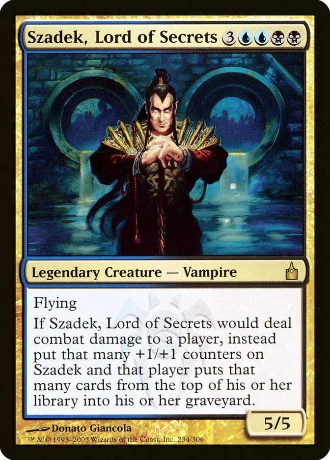 Szadek, Lord of Secrets Front Face
