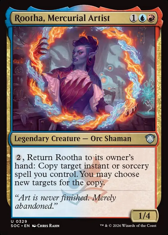 Rootha, Mercurial Artist Front Face