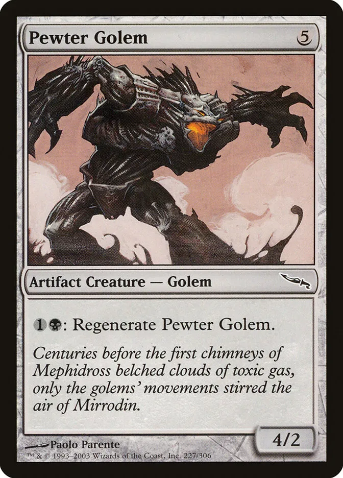 Pewter Golem Front Face