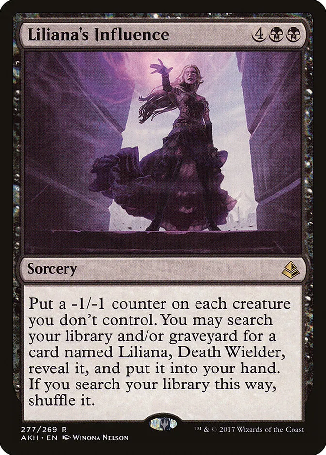 Liliana's Influence Front Face