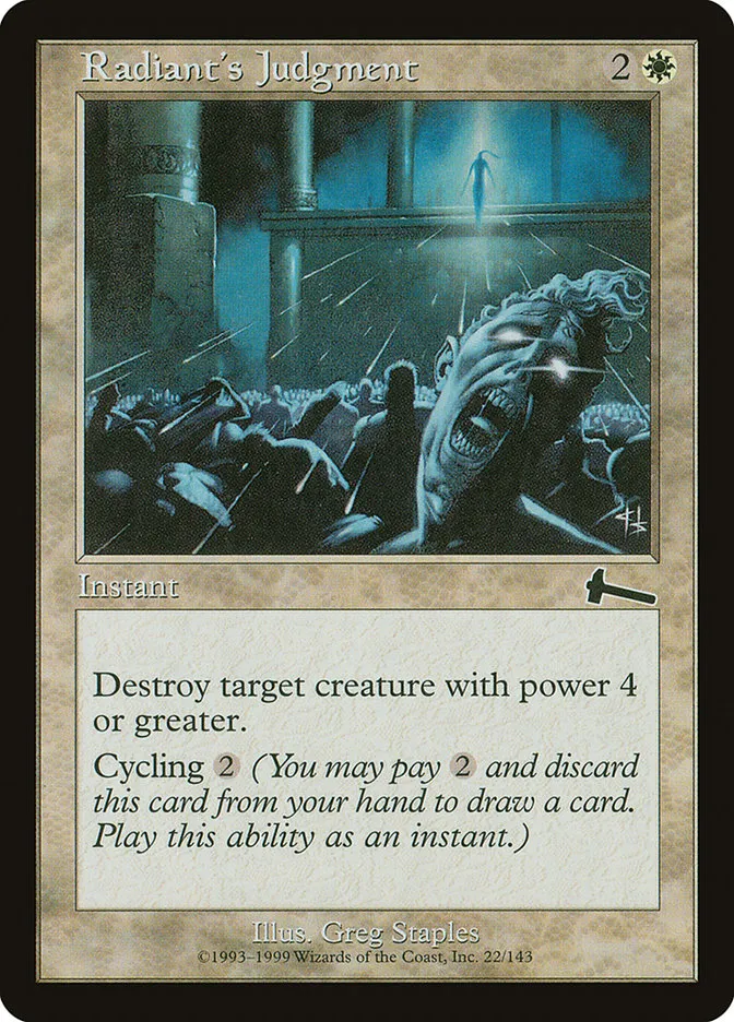 Radiant's Judgment Front Face