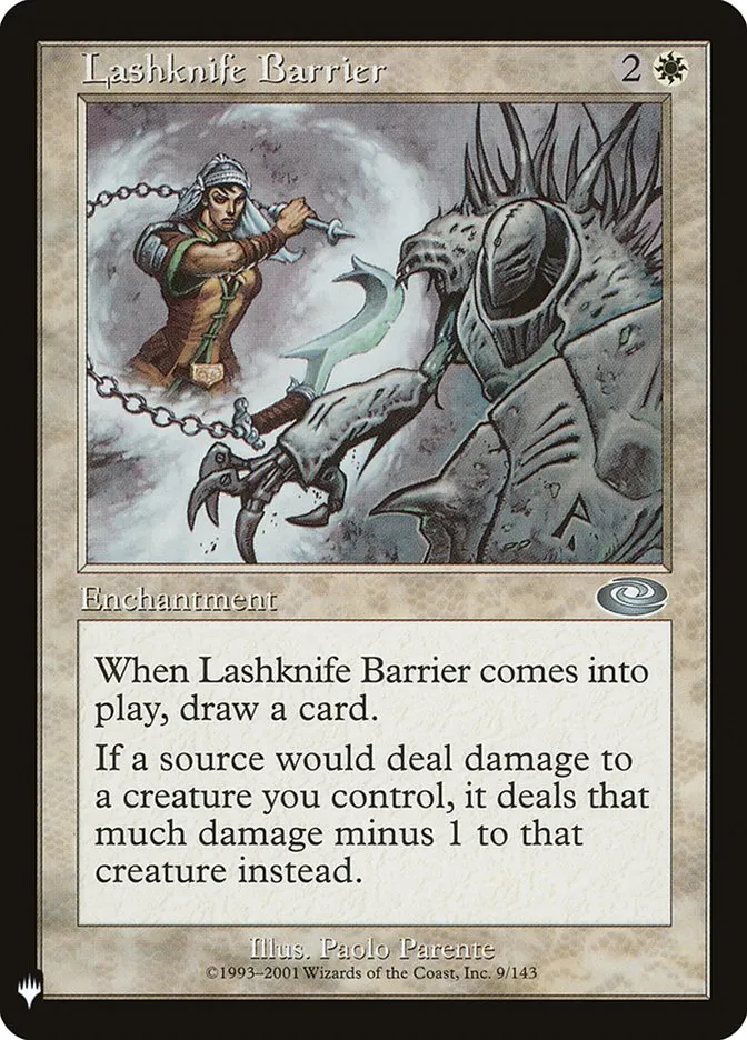 Lashknife Barrier Front Face