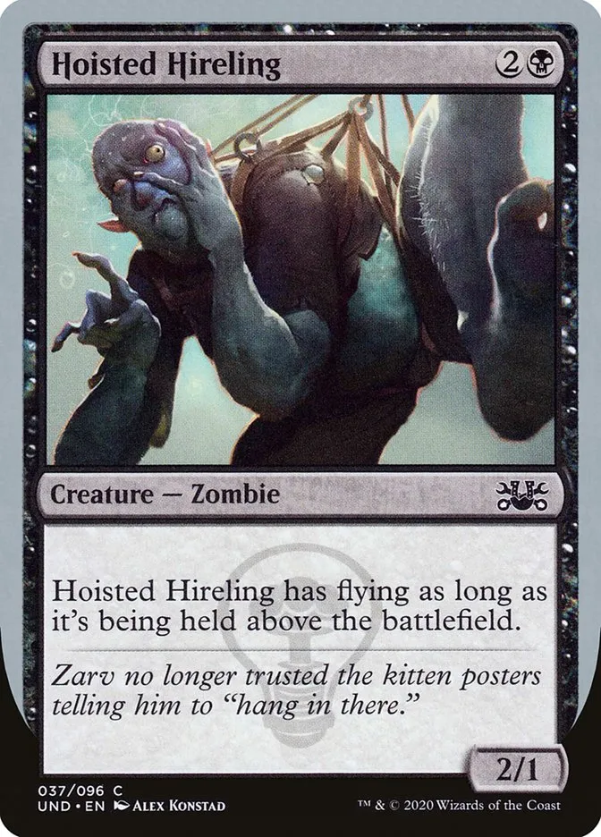 Hoisted Hireling Front Face