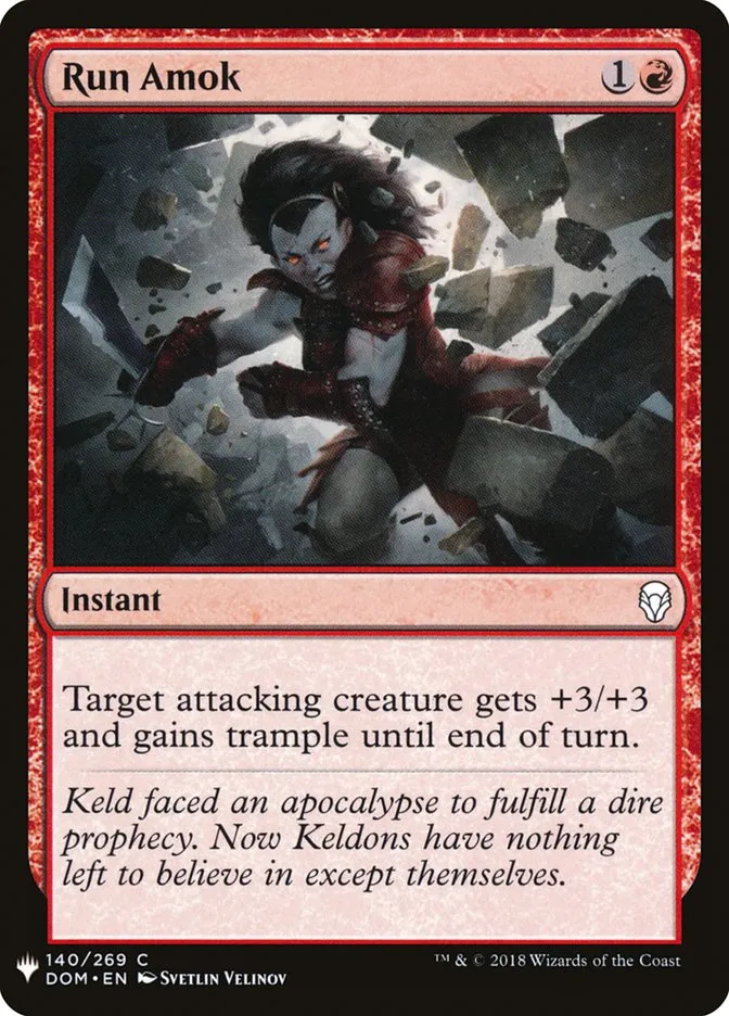 Run Amok Front Face