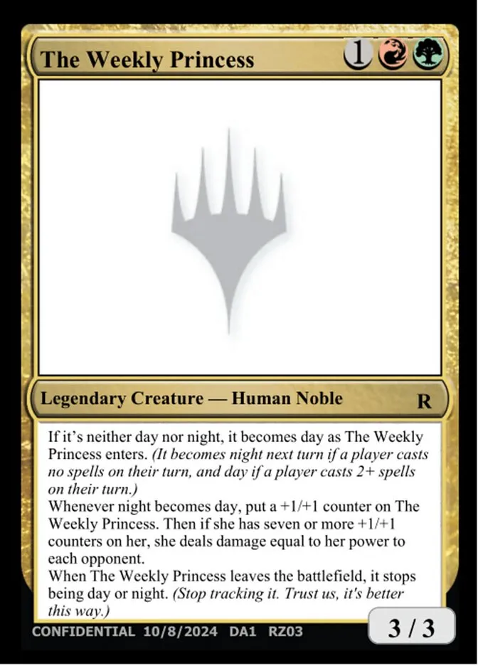 The Weekly Princess Front Face
