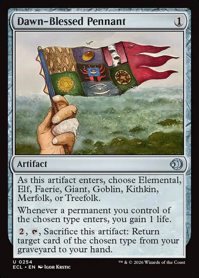 Dawn-Blessed Pennant Front Face