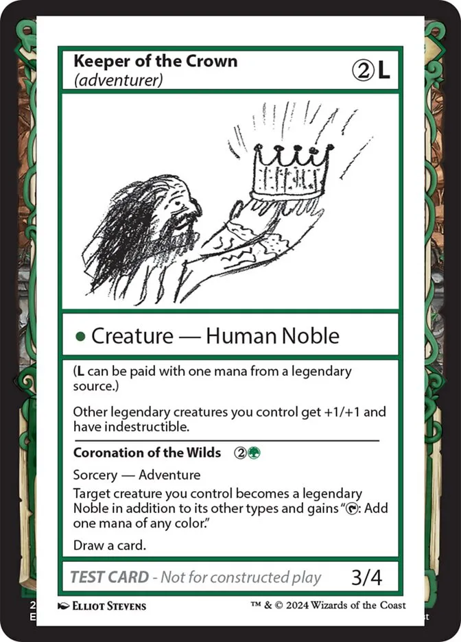 Keeper of the Crown // Coronation of the Wilds Front Face