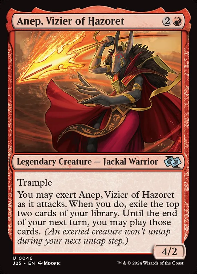 Anep, Vizier of Hazoret Front Face
