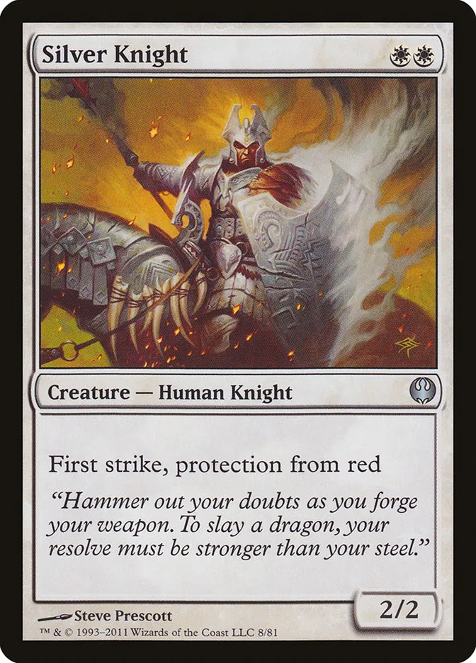 Silver Knight Front Face