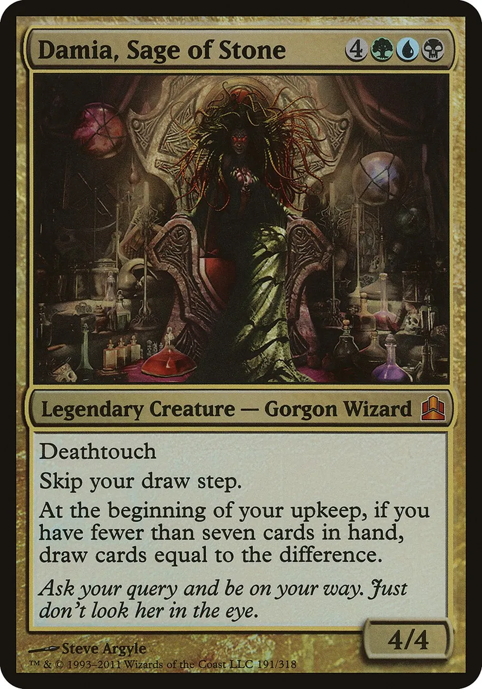 Damia, Sage of Stone Front Face