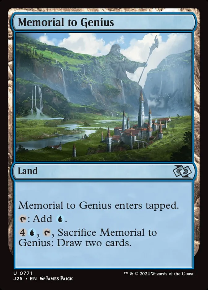 Memorial to Genius Front Face