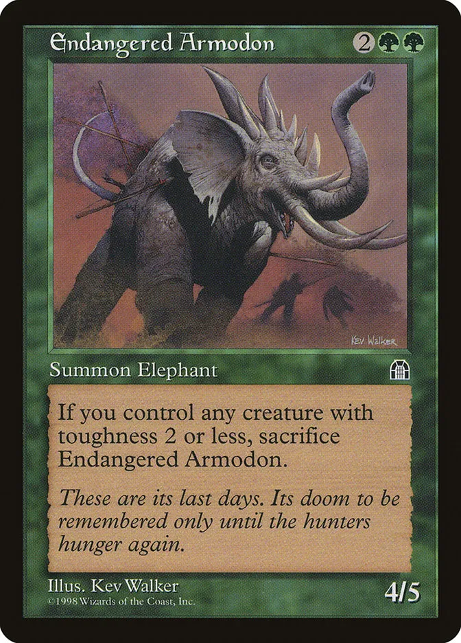 Endangered Armodon Front Face