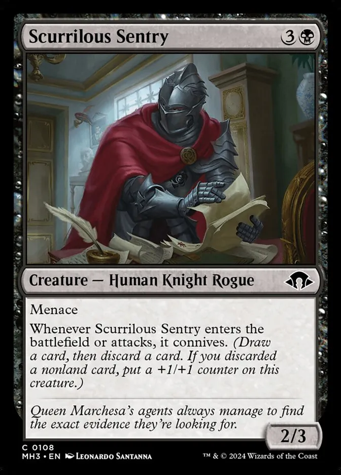 Scurrilous Sentry Front Face