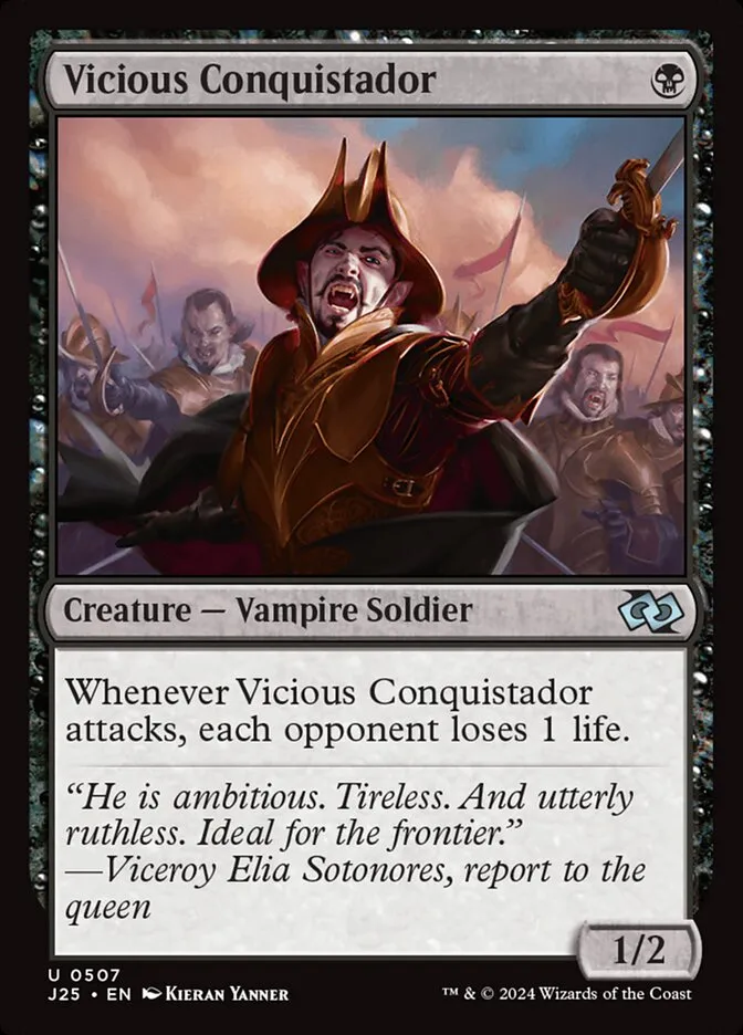 Vicious Conquistador Front Face