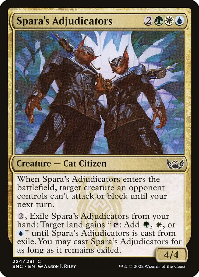 Spara's Adjudicators Front Face