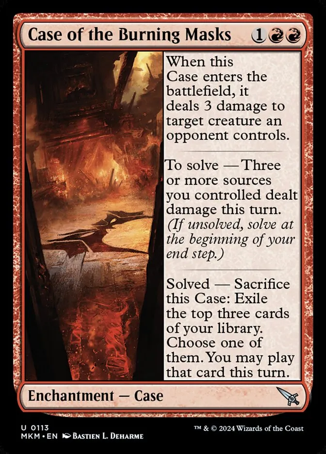 Case of the Burning Masks Front Face