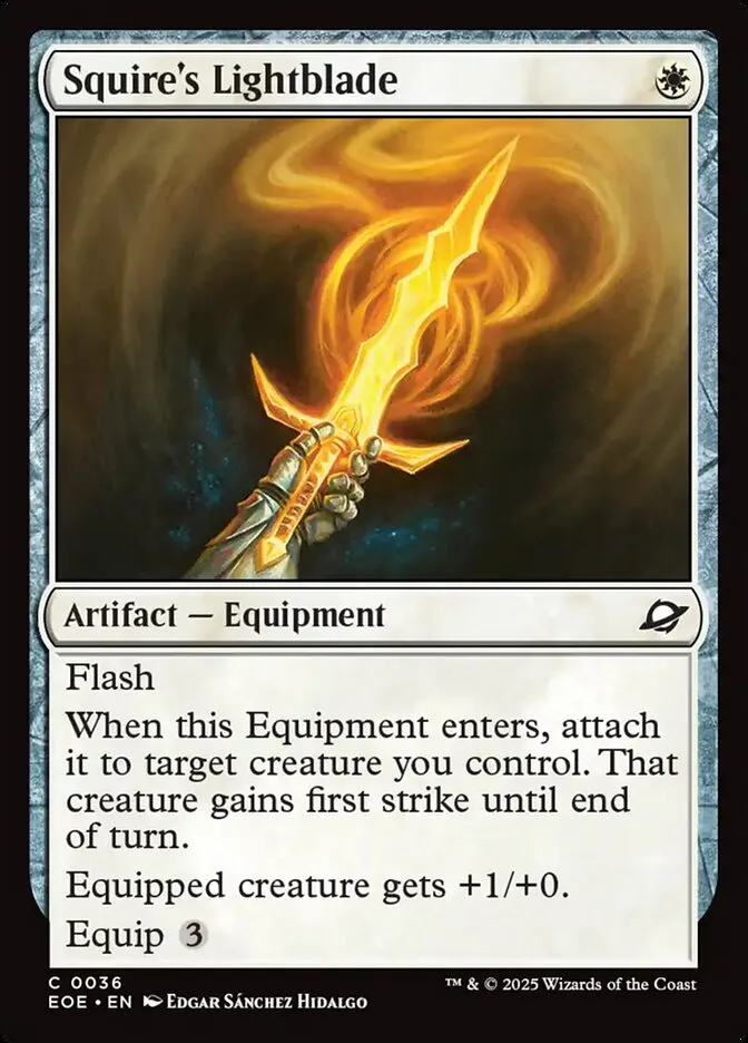 Squire's Lightblade Front Face