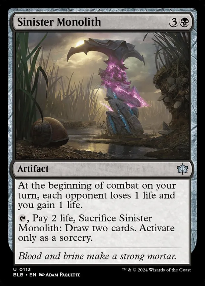 Sinister Monolith Front Face