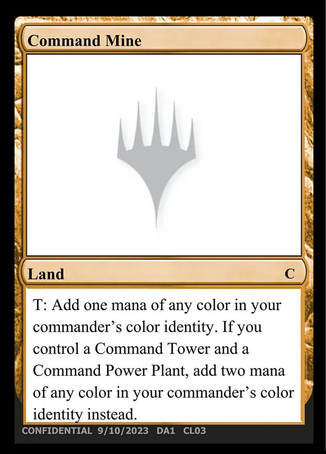 Command Mine Front Face
