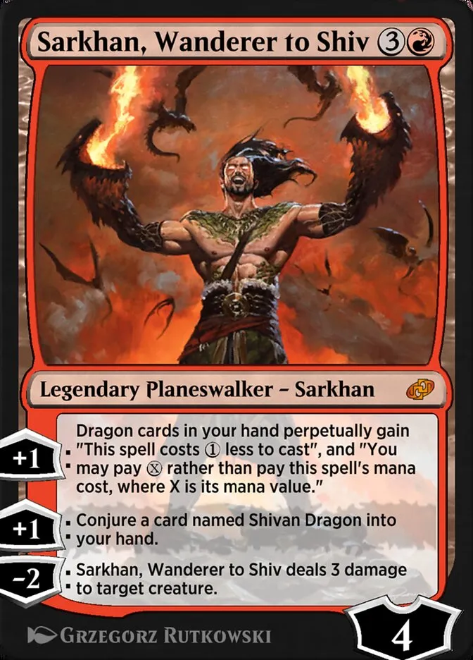 Sarkhan, Wanderer to Shiv Front Face