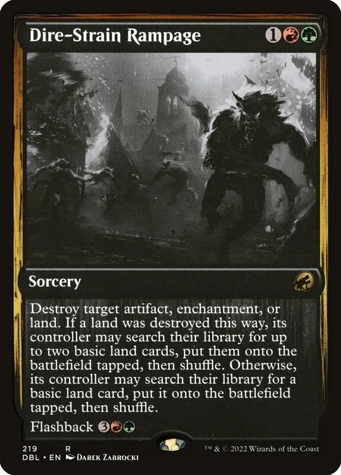 Dire-Strain Rampage Front Face