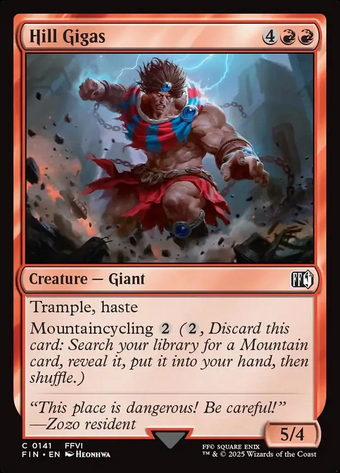 Hill Gigas Front Face