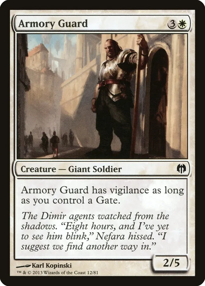 Armory Guard Front Face