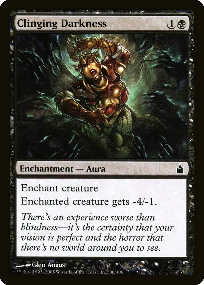 Clinging Darkness Front Face