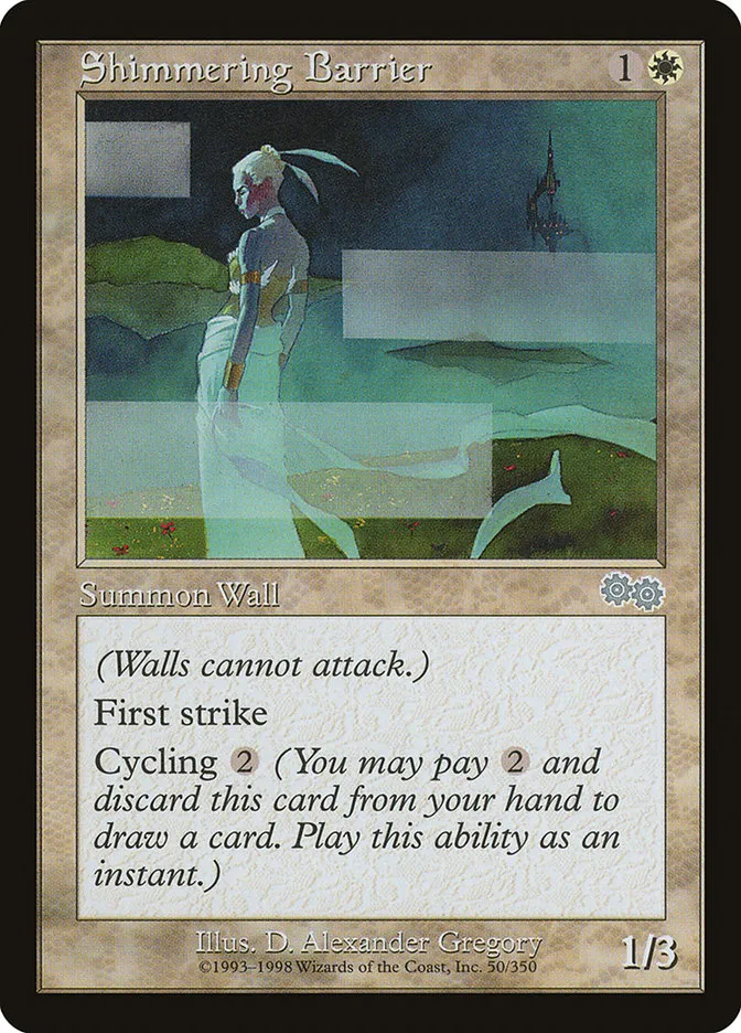 Shimmering Barrier Front Face