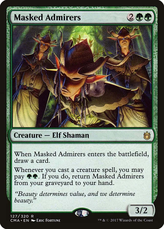 Masked Admirers Front Face