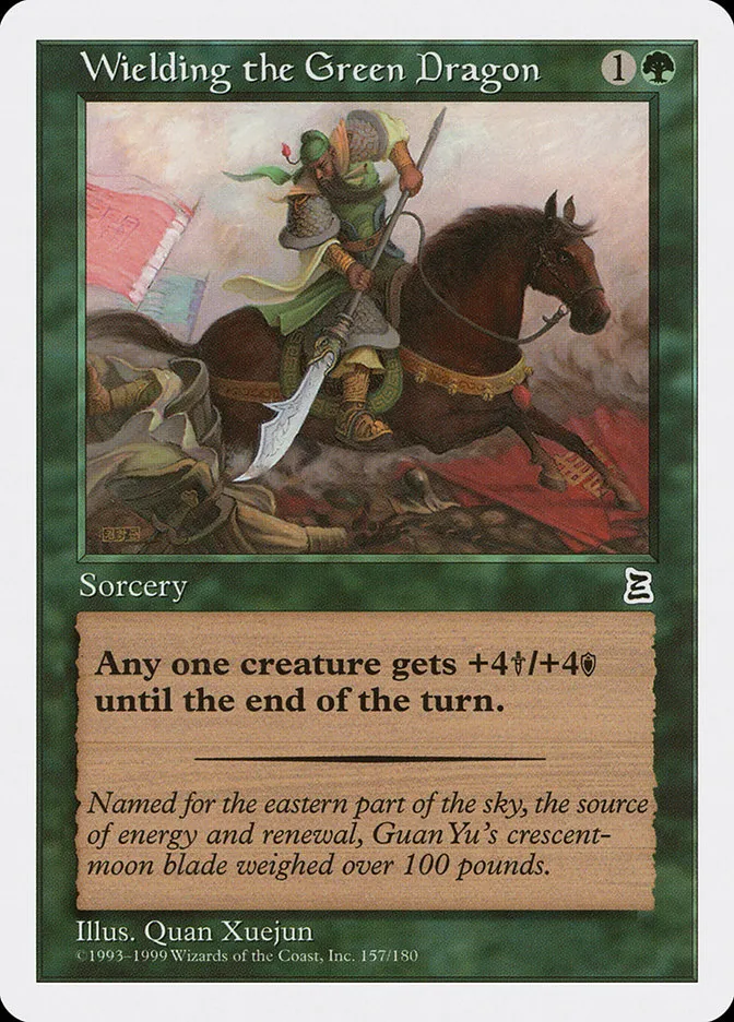 Wielding the Green Dragon Front Face