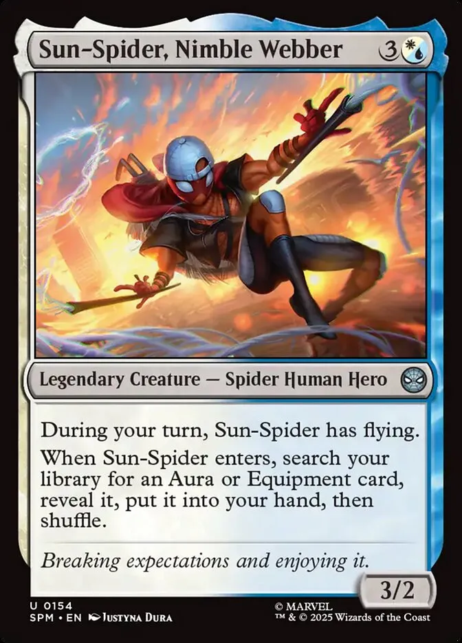 Sun-Spider, Nimble Webber Front Face